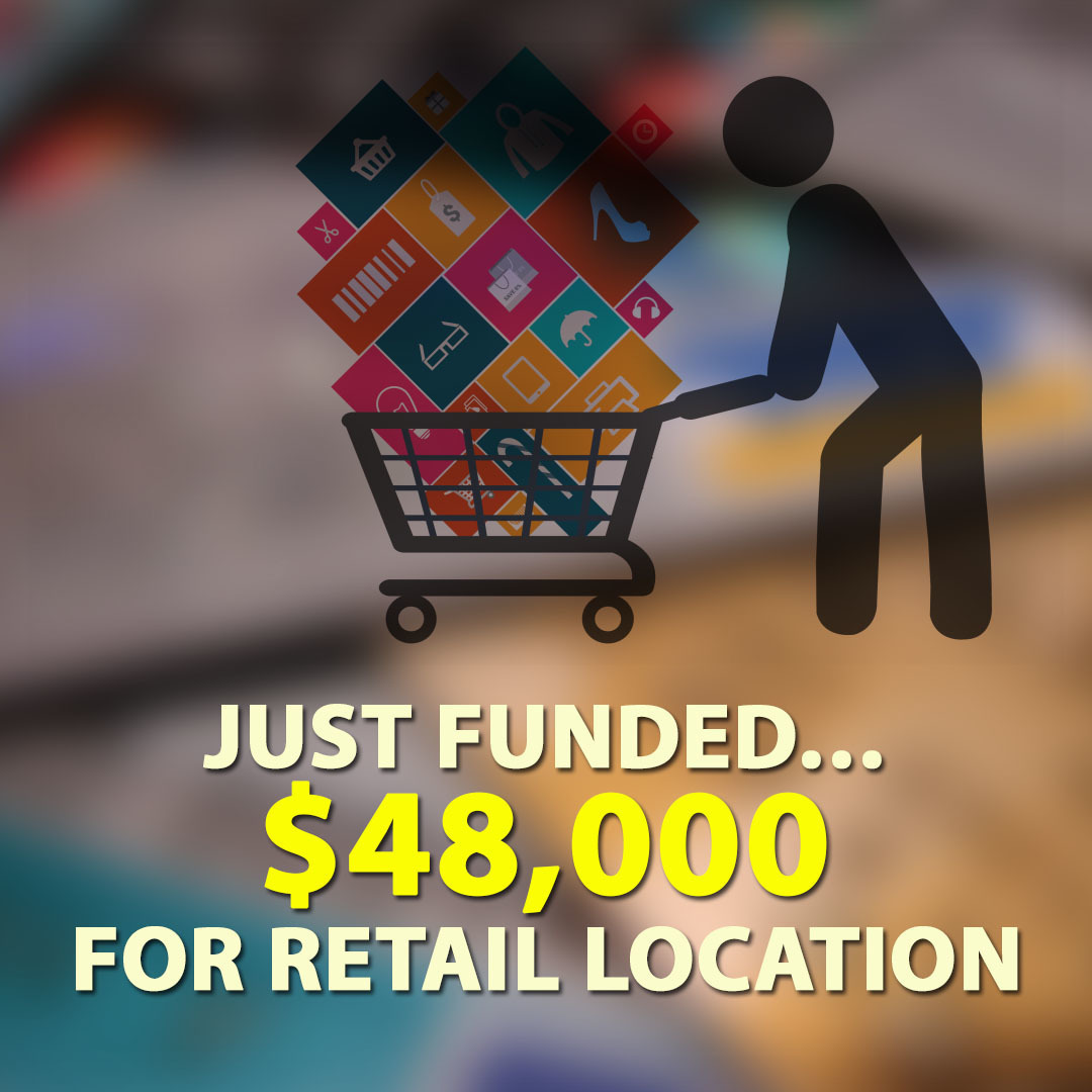 Just Funded… $48,000 for Retail Location